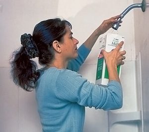 Woman Shower Milk Carton